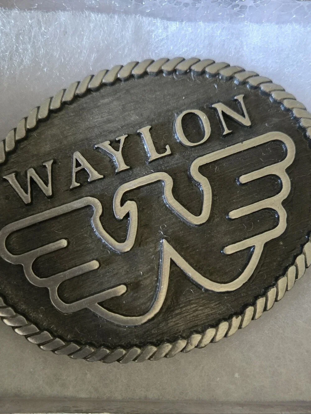 Waylon Jennings Belt Buckle